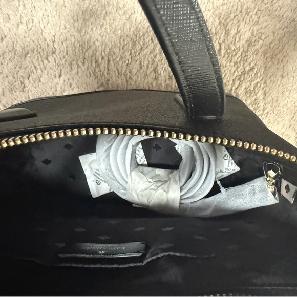 Kate Spade Glitter Black Small Joeley Satchel with matching wallet. - Picture 2 of 4